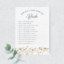 Search for who knows the bride best Floral bridal shower