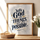 Search for with god all things are possible posters Inspirational quote