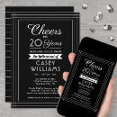 Search for black retirement party invitations Black and white