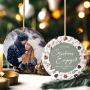 Search for our first together christmas tree decorations Engagement photo