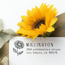 Search for sunflowers rubber stamps Return address