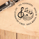 Search for music rubber stamps Return address