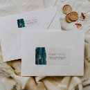 Search for teal wedding return address labels Elegant