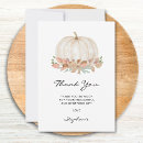 Search for pumpkin baby shower thank you cards Botanical