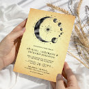 Search for crescent moon wedding invitations Night sky