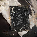 Search for starry night bridal shower invitations Crescent moon