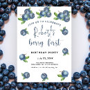 Search for blueberry birthday invitations Summer