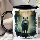 Search for wolf face mugs Wildlife