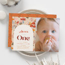 Search for fall 1st birthday invitations Mushroom