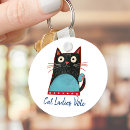 Search for female cat key rings Childless cat lady