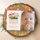 Search for autumn 1st birthday invitations Mushroom