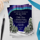 Search for northern lights wedding invitations Forest