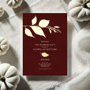 Search for leaves birthday invitations Elegant