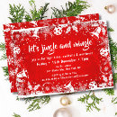 Search for casual christmas invitations Red and white