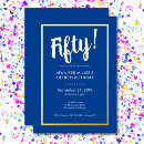 Search for royal blue birthday invitations Classy