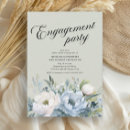 Search for dusty blue engagement party invitations Greenery