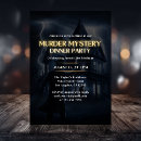 Search for murder mystery birthday invitations Dinner party
