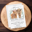 Search for eucalyptus couples shower invitations Highland cow