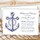 Search for boat rehearsal dinner invitations Anchor