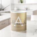 Search for metallic gold mugs Modern