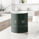 Search for dark monogram mugs Modern minimalist