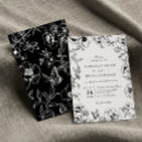Search for black floral invitations Vintage