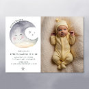 Search for moon birth announcement cards Moon and stars