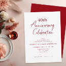 Search for ruby wedding anniversary invitations Elegant