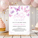 Search for purple butterfly baby shower invitations Watercolor butterflies