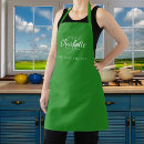 Search for monogrammed women aprons Beauty salon