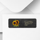 Search for sunflowers rustic return address labels Autumn