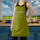 Search for monogrammed women aprons Beauty salon