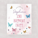 Search for butterfly birthday party posters Pink