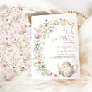 Search for vintage tea birthday invitations Tea for two