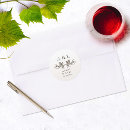Search for modern monogram wedding stickers Crest