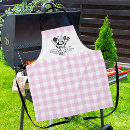 Search for plaid monogram aprons Check pattern