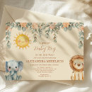 Search for leopard baby shower invitations Cute safari animals