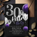 Search for silver 30th birthday invitations Script