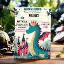 Search for princess and dragon party invitations Mediaeval
