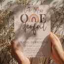 Search for onederful birthday invitations Boho floral