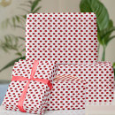 Search for poppies wrapping paper Red and white