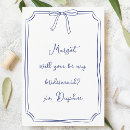 Search for navy blue bridesmaid cards Proposal