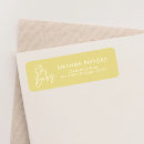 Search for yellow return address labels Cute