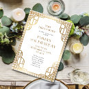 Search for great gatsby party invitations Gold