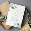 Search for greenery rehearsal dinner invitations Modern