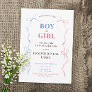 Search for modern gender reveal invitations Bow