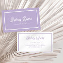 Search for lavender business cards Girly