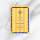 Search for blue floral border wedding invitations Hand drawn