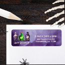 Search for adult return address labels Trick or treat