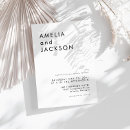 Search for clean invitations Black and white